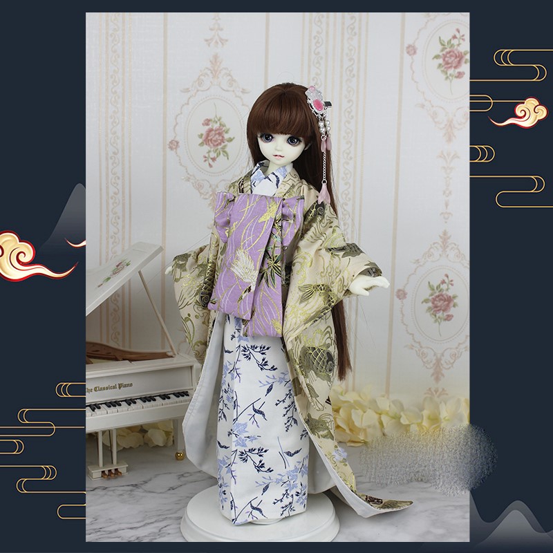 Japanese Lifestyle Clothing - يوكاتا-ملابس دمية كيمونو يوكاتا اليابانية ،