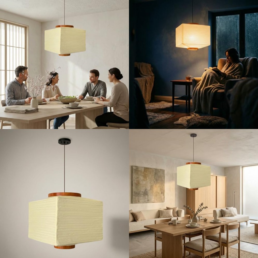 Japanese Lantern Paper - مصباح فانوس ورقي على الطراز الياباني