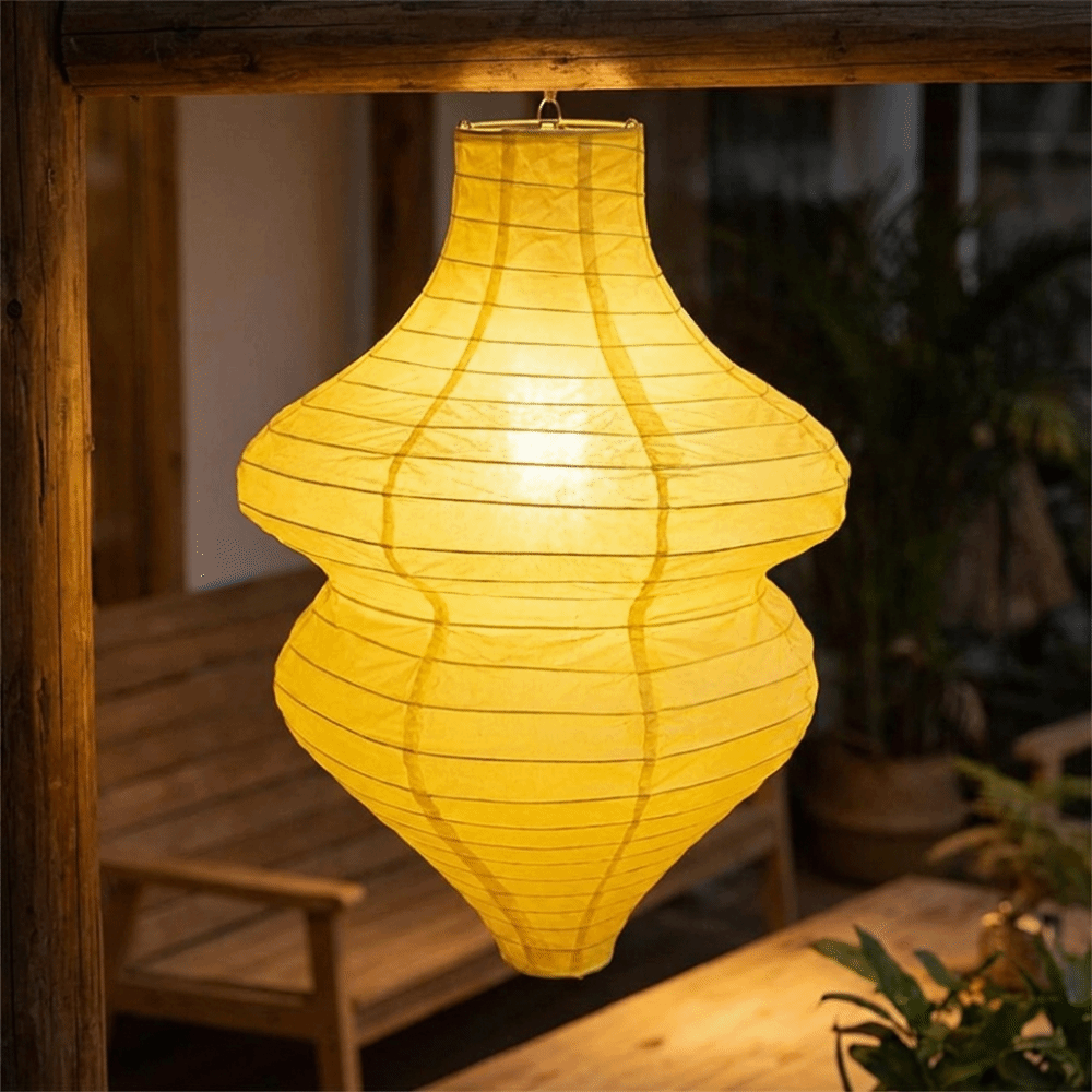 Japanese Lantern Paper - فانوس زهور إبداعي بتصميم عتيق، فانوس