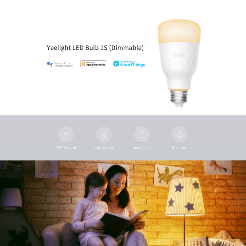 YEELIGHT LED لمبة 1S ضوء ذكي E - مراجعة Yeelight Light Smart Bulb وسعره