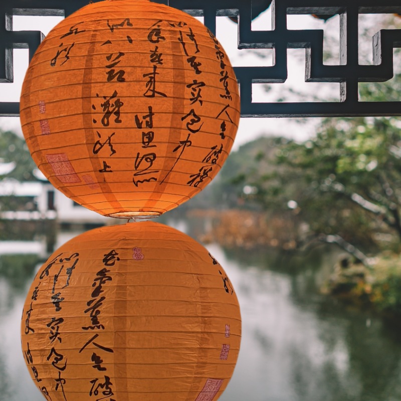 فانوس ورقي مطبوع بالزهور مقاس  - مراجعة Japanese Lantern Paper وسعره