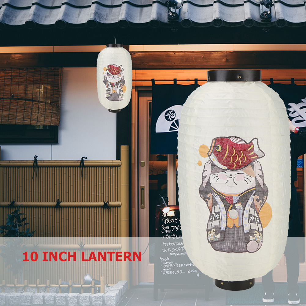 محظوظ القط-النمط الياباني فانو - مراجعة Japanese Lantern Paper وسعره